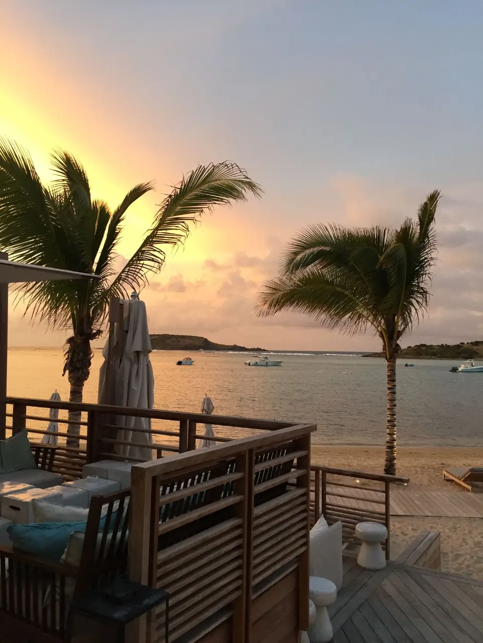 Sunset in St Barths at Le Barthélémy